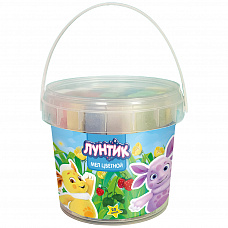 Мел цв. набор 20шт Лунтик в ведёрке