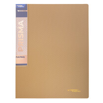 Папка с 2-мя кольцами 25мм d20 Prizma золотой 3D эффект