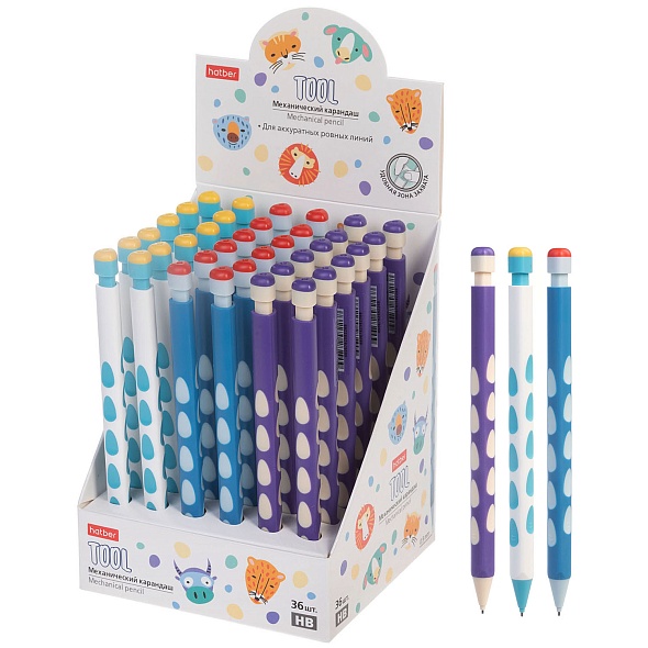 Карандаш авт 0,9мм Tool HB