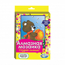 Алмазная мозаика частичная 15*20см Медвежонок АКЦИЯ
