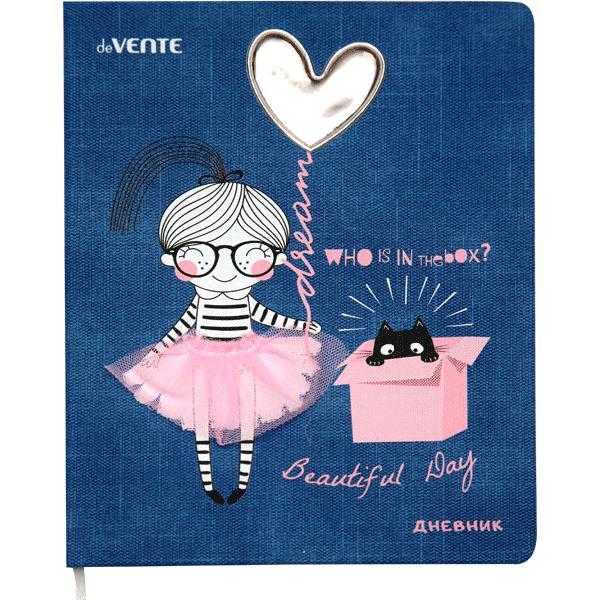 Дневник шк. 7БЦ/д. Dreams, иск. кожа, апплик. из кружеваАКЦИЯ