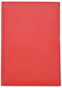 Ежедневник А5 Sorrento св.красный, кожзам, 128л