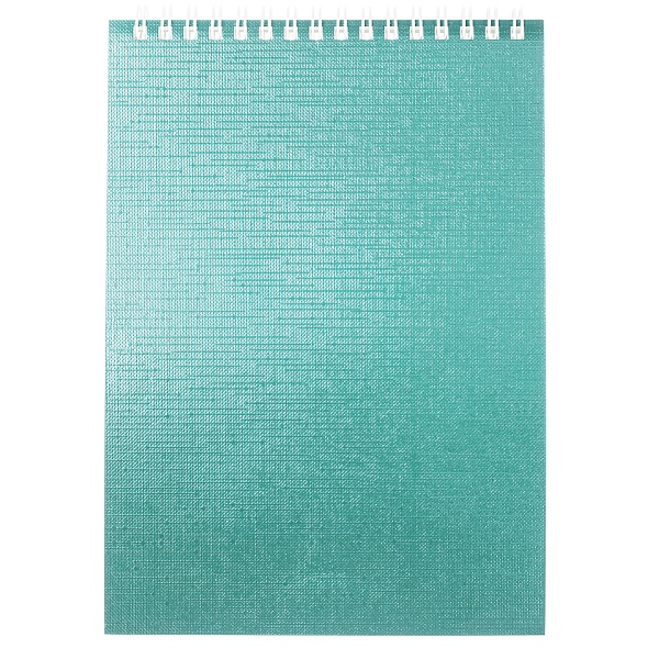 Блокнот/гребень  А5 80л Бумвинил Metallic Мята