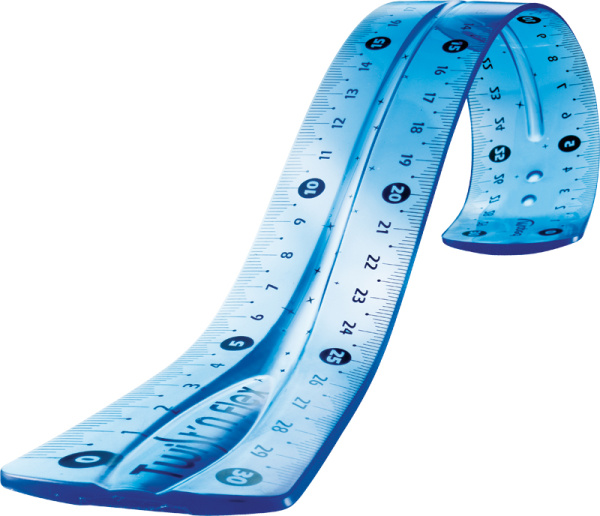 Линейка пластик 30см Twist N Flex цветная, гибкая