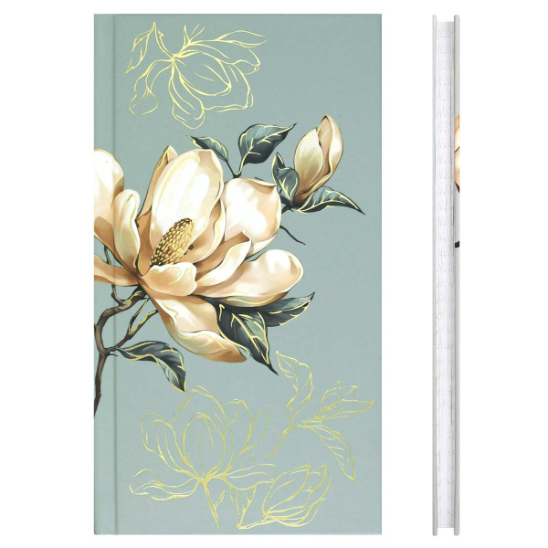 Кн.записная 110*206мм 7Бц Магнолия, фольга, 80л