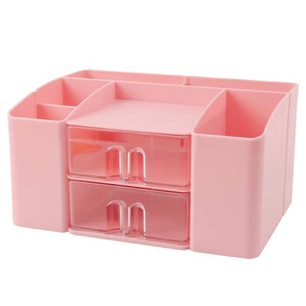 Подставка /канц.принадл. 8 отд. Розовый