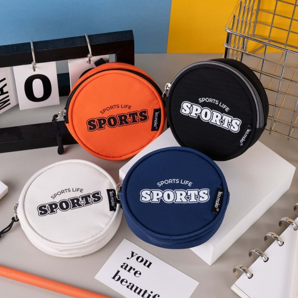 Кошелёк Inmoring Sport круглый с карабином