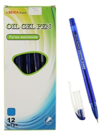 Ручка шарик. Beifa синяя, масло, тонир.корпус