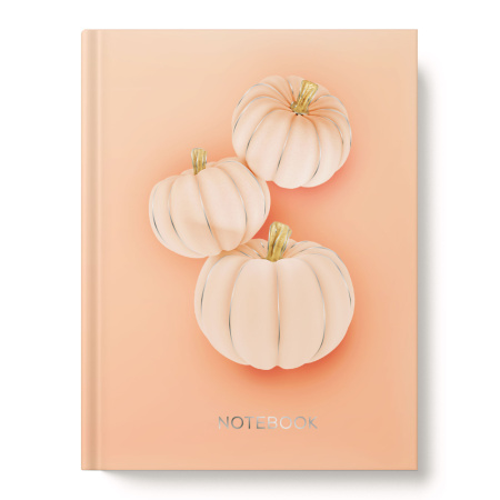 Кн.записная А6 Инт.обл  80л Тыковки, софт тач, фольга