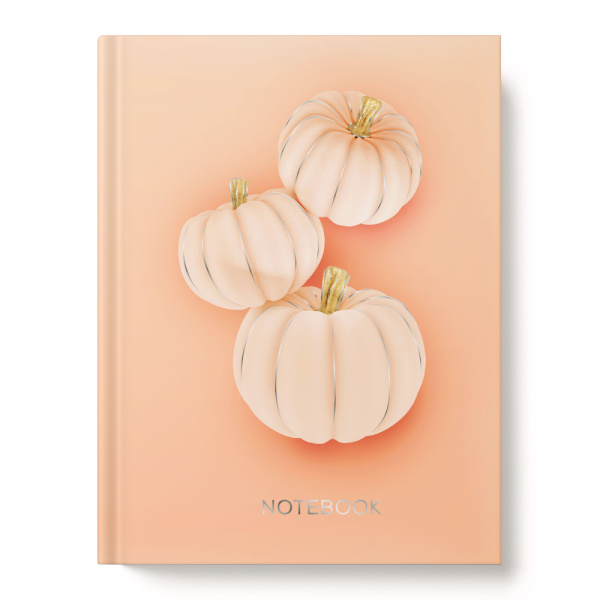 Кн.записная А6 Инт.обл  80л Тыковки, софт тач, фольга