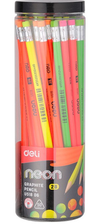 Карандаш ч/гр с/л  трехгран. Neon 2В