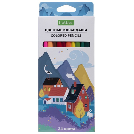Карандаши .Трехгранные 24цв. Цветогорск