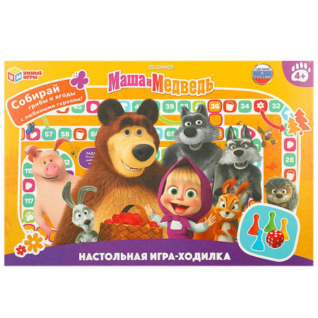 Игра настольная Ходилки Маша и Медведь