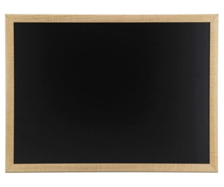 Доска меловая черная в деревянной раме 60*90см