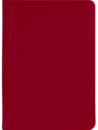 Ежедневник А5 7БЦ Pelle Italiana красный, кожзам, 128л