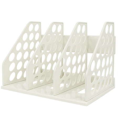 Лоток вертик 4 секции белый