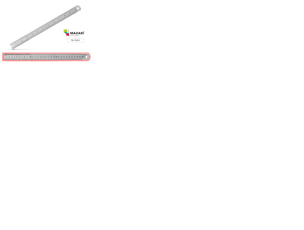 Линейка металл  30см в чехле