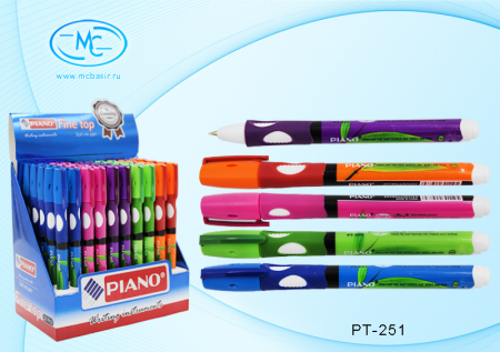 Ручка ДЛЯ ПРАВШЕЙ Piano маслян. осн.,синяя 0,7мм трехгран. корпус