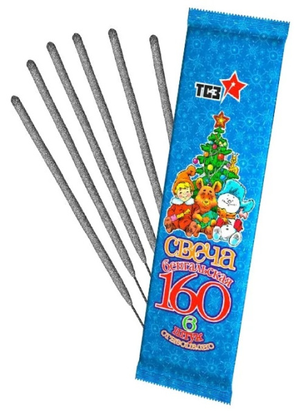 яБенгальские свечи h160мм в пакете 6шт/уп
