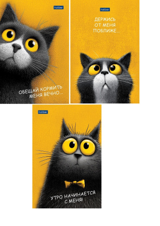 Блокнот А6  40л Пушистый философ, на склейке