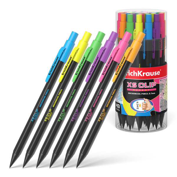 Карандаш авт 0,7мм XS Clip Accent HB тубус