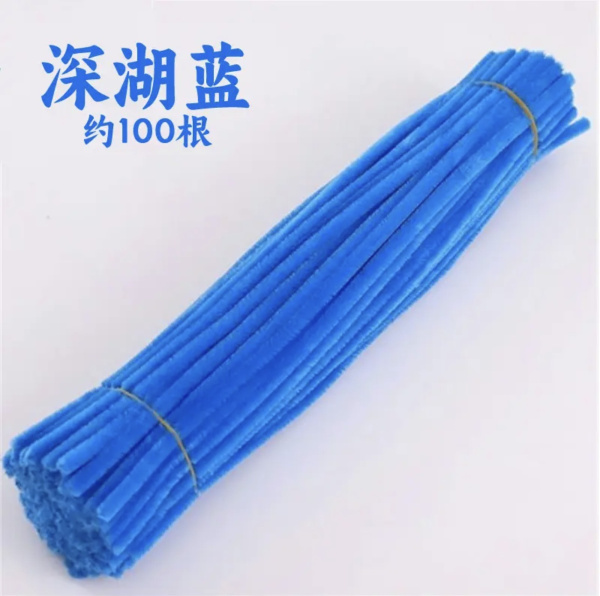 Пушистая проволока 30см/25шт Лазурный