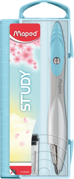 Черт. прибор  циркуль 110мм в футляре с доп грифелем