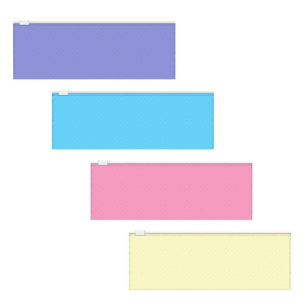 Папка на молнии 190*70мм Diagonal Pastel