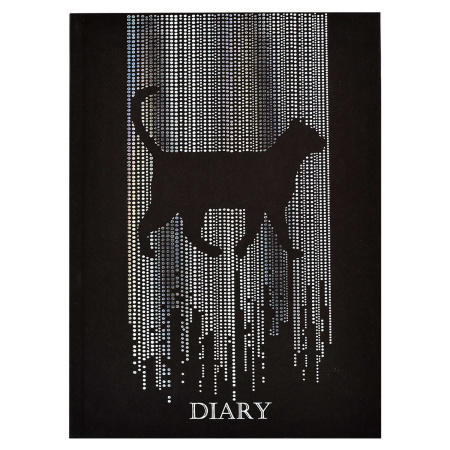 Ежедневник А5 Инт.обл. Diary Черная кошка, 80л, софт-тач вел АКЦИ