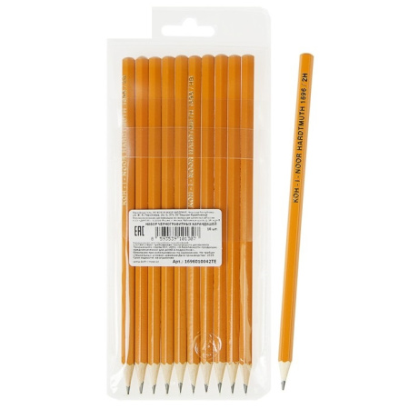 Карандаши  ч/гр набор 10шт разной тверд. (2B-2H)