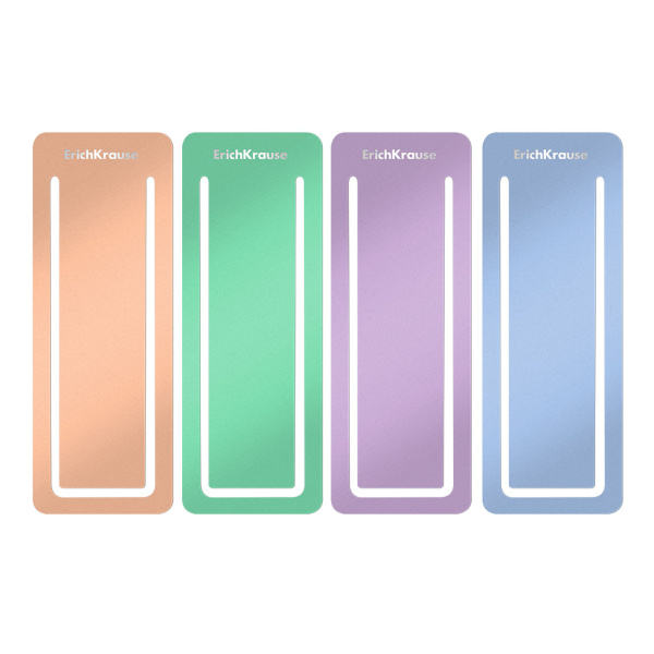 Закладка пластик 15cм Matt Pastel Bloom  набор 4шт