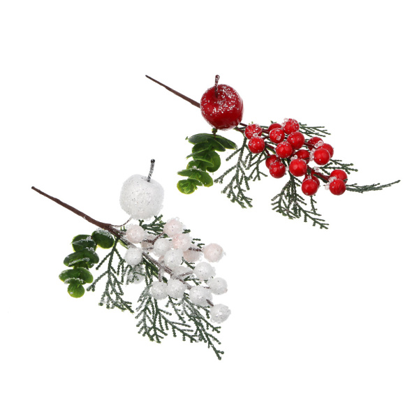 яУкрашение Веточка 29см, с ягодами