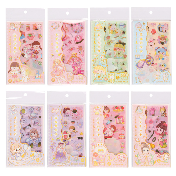 Наклейки Ассорти ПВХ 10*16 см, 4 листа