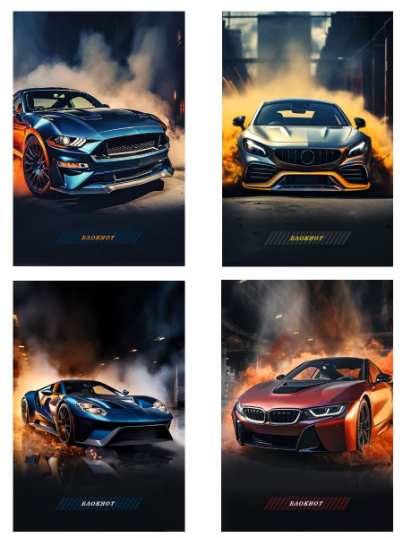 Блокнот/гребень  А6  40л Премиальное авто-1