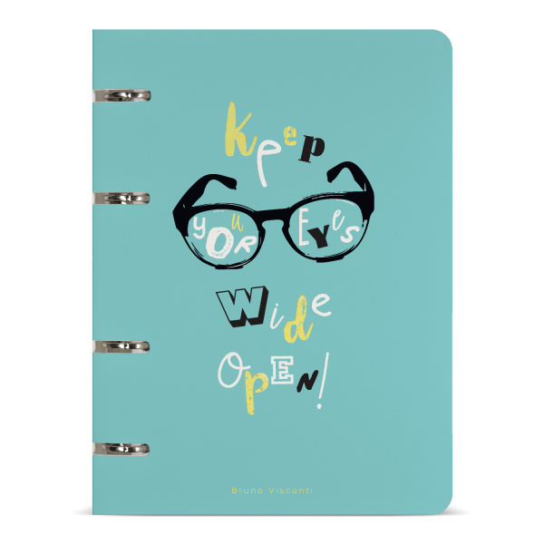 Тетрадь блок/кольцах  80л Keep your eyes wide open