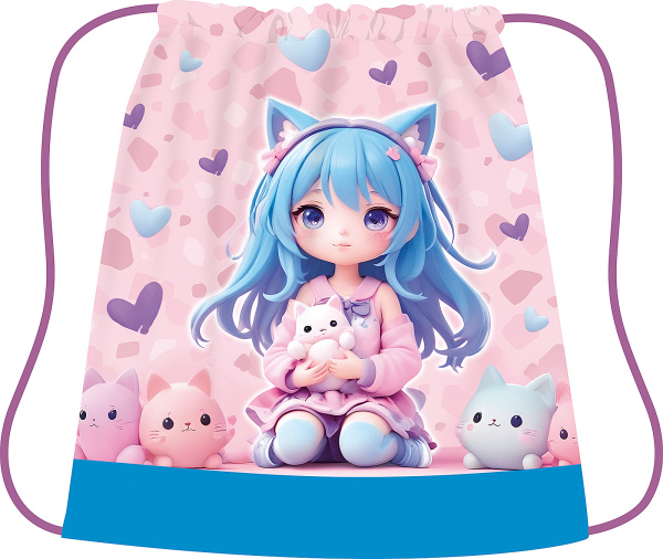 Мешок для обуви Девочка с игрушками 42*34