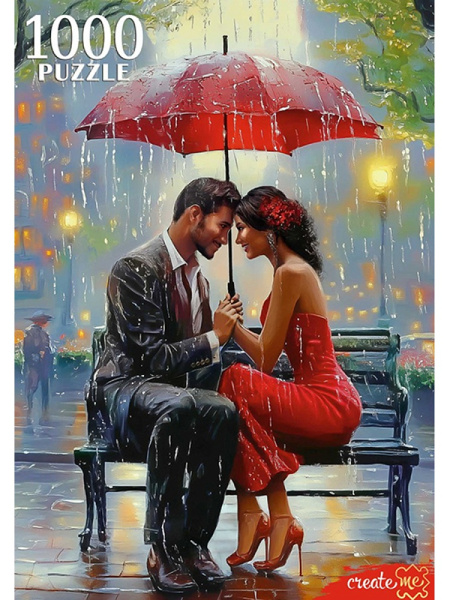 Пазлы 1000 эл Пара под дождём