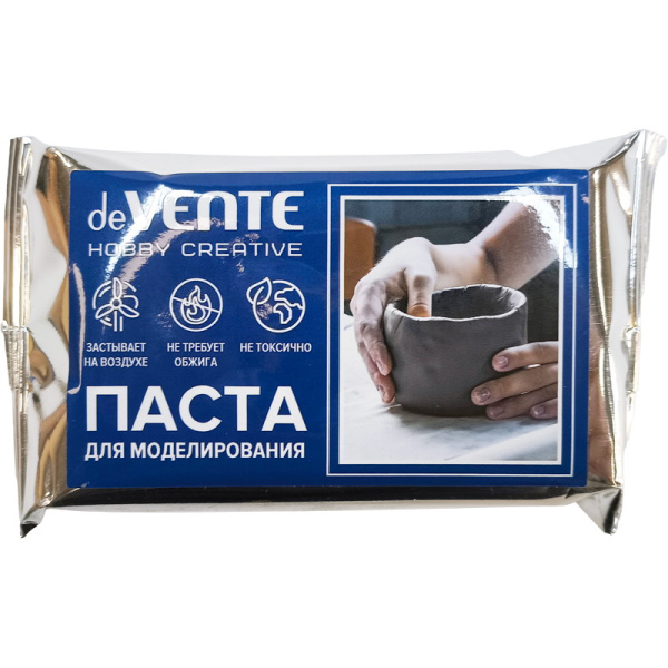 Глин.Паста д/моделирования 150гр. Hobby Creative серая, отверд.