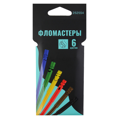 Фломастеры Ergo Light 06цв. смываемые