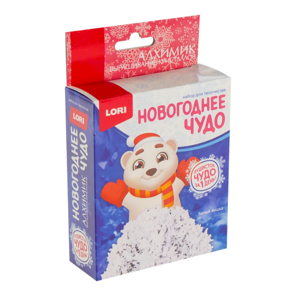 Выращивание кристаллов Фигурки "Белый мишка"