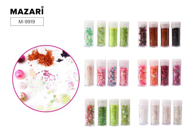 Набор д/творчества Color Mix 4шт/уп (пайетки, блестки, бусины)