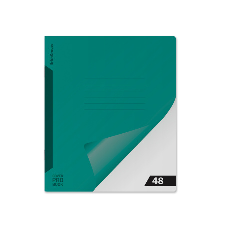 Тетрадь 48л ЕК CoverProBook Reef бирюзовый, пластик. обл.