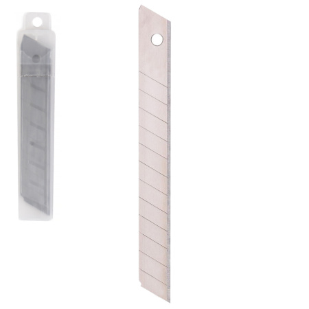 Лезвие для канц.ножа большого 18мм 10шт/уп Total black чёрные