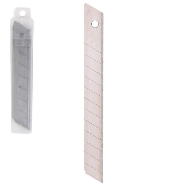 Лезвие для канц.ножа большого 18мм 10шт/уп Total black чёрные