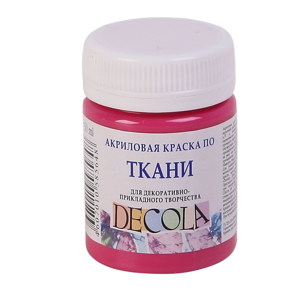 Акрил ткань розовая светлая Декола  50мл