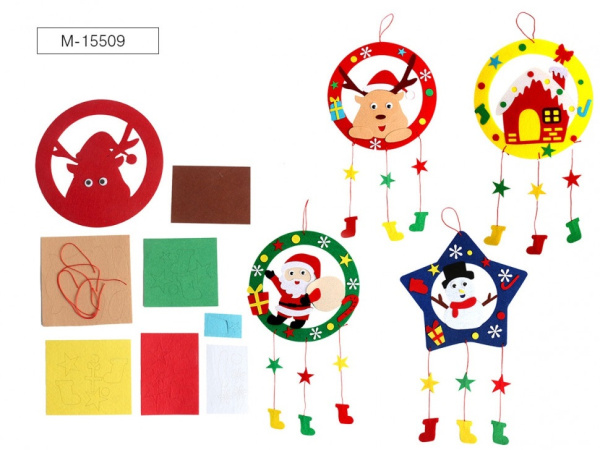 Набор д/творчества из текстиля Chirstmas garland