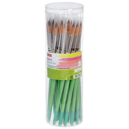 Кисть синтетика (нейлон) № 7 круглая