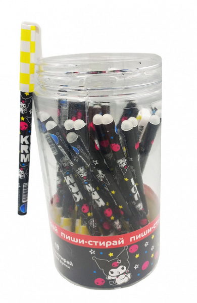 Ручка гель "пиши-стирай" Kuromi  0,5мм, синяя