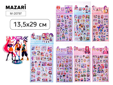 Наклейки Декоративные 29*13,5см K-Pop