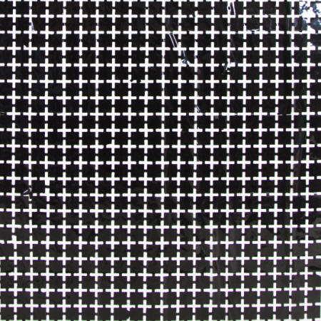 Шторка для фотозоны 1*2м Квадраты черный